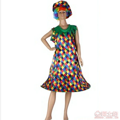 【廠(chǎng)家直銷(xiāo)彩色菱形格印花平板布服裝面料舞臺(tái)時(shí)裝小丑衣服彩格紋】義烏市卓能紡織品商行 - 產(chǎn)品庫(kù)